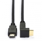 Nedis Haakse HDMI kabel 1.4 | Nedis | 1.5 meter (4K@30Hz, 90°) CVGP34200BK15 N010101046 Nedis Haakse HDMI kabel 1.4 | Nedis | 1.5 meter (4K@30Hz, 90°) CVGP34200BK15 N010101046