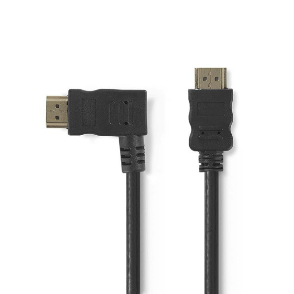 Nedis Haakse HDMI kabel 1.4 | Nedis | 1.5 meter (4K@30Hz, Links) CVGL34250BK15 CVGP34250BK15 N010101086 - 1