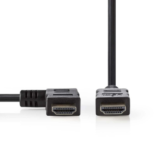 Nedis Haakse HDMI kabel 1.4 | Nedis | 1.5 meter (4K@30Hz, Links) CVGL34250BK15 CVGP34250BK15 N010101086 - 2