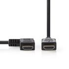 Nedis Haakse HDMI kabel 1.4 | Nedis | 1.5 meter (4K@30Hz, Links) CVGL34250BK15 CVGP34250BK15 N010101086 - 2