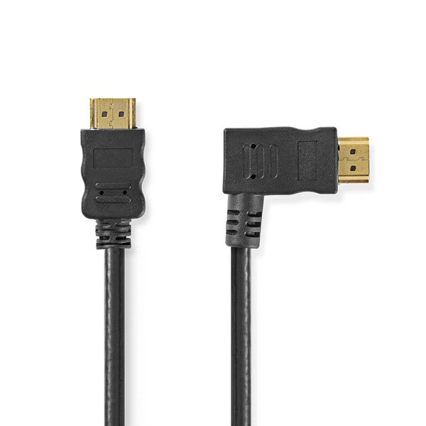 Nedis Haakse HDMI kabel 1.4 | Nedis | 1.5 meter (4K@30Hz, Rechts) CVGP34260BK15 N010101106 - 1