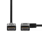 Nedis Haakse HDMI kabel 1.4 | Nedis | 1.5 meter (4K@30Hz, Rechts) CVGP34260BK15 N010101106 - 2