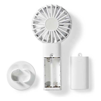 Nedis Handventilator | Nedis | Ø 6 cm (2 snelheden, Batterij) FNHH1WT K170104164 - 5