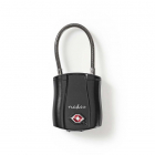 Nedis Hangslot | Nedis (Bluetooth, Bagageslot, Traceerbaar, RVS kabel) LOCKBTL10BK K170404308 - 1