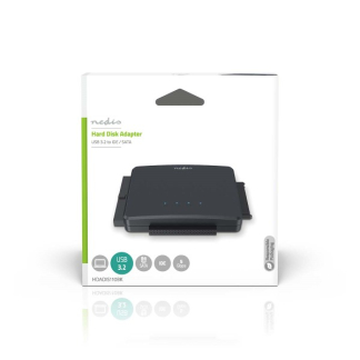 Nedis Harde schijf adapter | Nedis | 2.5 en 3.5 inch (USB A 3.0, IDE,  S-ATA) HDADIS110BK K010213122 - 