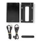 Nedis Harde schijf behuizing | Nedis | 2.5 inch (USB 3.0, S-ATA III, Aluminium) HDDE25410BK K010213116 - 6