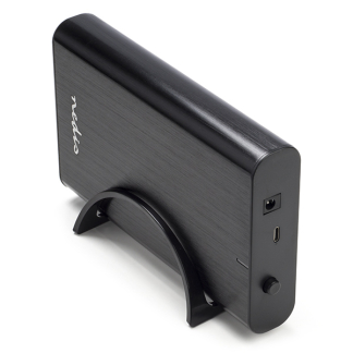 Nedis Harde schijf behuizing | Nedis | 3.5 inch (USB 3.0, S-ATA III, Aluminium, Staand) HDDE35410BK K010213117 - 1