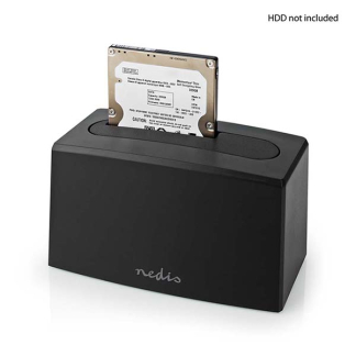 Nedis Harde schijf docking station | Nedis | 2.5" en 3.5" (USB 3.0, SATA III) HDDUSB3210BK K010213119 - 4