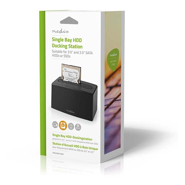 Nedis Harde schijf docking station | Nedis | 2.5 en 3.5 inch (USB 3.0, SATA III) HDDUSB3210BK K010213119 - 7