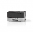 Nedis Harde schijf docking station | Nedis | 2x 2.5” en 3.5” (USB 3.0, S-ATA III, Offline kloonfunctie) HDDUDB3300BK K010213112 Nedis Harde schijf docking station | Nedis | 2x 2.5” en 3.5” (USB 3.0, S-ATA III, Offline kloonfunctie) HDDUDB3300BK K010213112