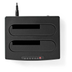 Nedis Harde schijf docking station | Nedis | 2x 2.5 en 3.5 (USB 3.0, S-ATA III, Kloonfunctie) HDDUDB3210BK K010213118 - 5