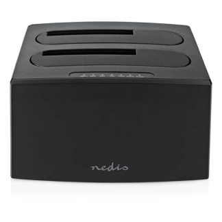Nedis Harde schijf docking station | Nedis | 2x 2.5 en 3.5 (USB 3.0, S-ATA III, Kloonfunctie) HDDUDB3210BK K010213118 - 2
