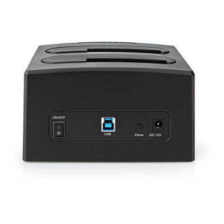 Nedis Harde schijf docking station | Nedis | 2x 2.5 en 3.5 (USB 3.0, S-ATA III, Kloonfunctie) HDDUDB3210BK K010213118 - 4