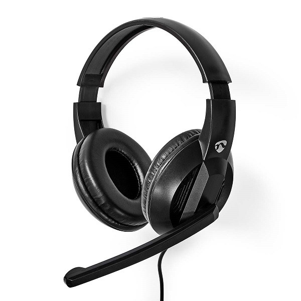 Nedis Headset over-ear | Nedis (Bedraad, USB C, USB A, 1.8 m) CHSTU210BK K170105077 - 1