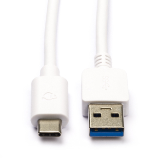 Nedis Huawei oplaadkabel | USB A ↔ USB C | 1 meter (USB 3.1, 60W, 10 Gbps, Wit) CCGW61650WT10 C010214324 - 1