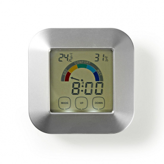 Nedis Hygrometer | Nedis (Thermometer, Tijd) KATR105SI K170101400 - 1