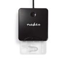 Nedis ID kaartlezer | Nedis (Smart Card, USB 2.0, Liggend) CRDRU2SM1BK K030200029 - 2