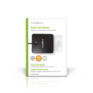 Nedis ID kaartlezer | Nedis (Smart Card, USB 2.0, Liggend) CRDRU2SM1BK K030200029 - 7