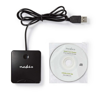 Nedis ID kaartlezer | Nedis (Smart Card, USB 2.0, Liggend) CRDRU2SM1BK K030200029 - 6