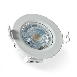 Nedis Inbouwspot | Nedis SmartLife (Wifi, 4.8W, 360lm, 2700 - 6500K, Wit) WIFILCS10WT K170203432 - 1