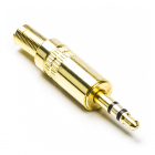 Nedis JACK 3.5 mm vergulde stereo plug - Nedis CAVC22900GD N060201124 Nedis JACK 3.5 mm vergulde stereo plug - Nedis CAVC22900GD N060201124