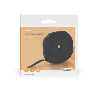 Nedis Kabelbinder klittenband | Nedis | 9.1 m (Rol) ERGOVELC91BK K060302370 - 6