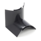 Kabelgoot hoek | Nedis | 12 mm kabel (PVC, Zwart)