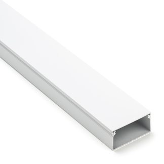 Nedis Kabelgoot muur | Nedis  | 25 mm kabel (1.1 meter, Aluminium, Wit) CMDT5025WT110 K090300068 - 1