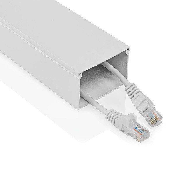 Nedis Kabelgoot muur | Nedis  | 40 mm kabel (1.1 meter, Aluminium, Wit) CMDT6040WT110 K090300070 - 1