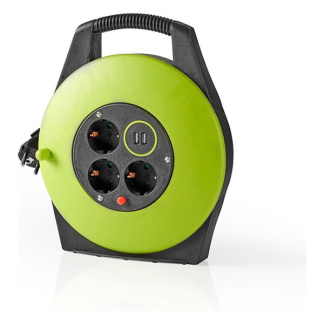 Nedis Kabelhaspel | Nedis | 10 meter (3-voudig, USB, 3x 1.5 mm²) PECCR10UFGN K150305404 - 2