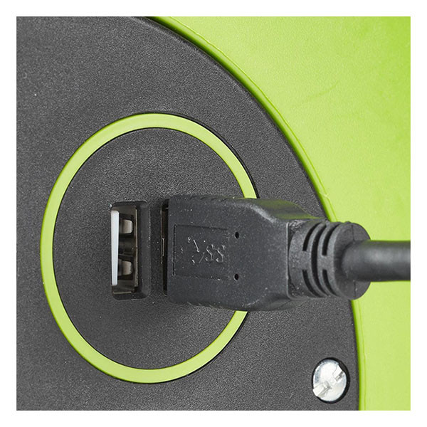 Nedis Kabelhaspel | Nedis | 10 meter (3-voudig, USB, 3x 1.5 mm²) PECCR10UFGN K150305404 - 4