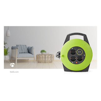 Nedis Kabelhaspel | Nedis | 10 meter (3-voudig, USB, 3x 1.5 mm²) PECCR10UFGN K150305404 - 4