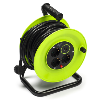 Nedis Kabelhaspel | Nedis | 25 meter (3-voudig, USB, 3x 1.5 mm²) PECCR25UFGN K150305405 - 1