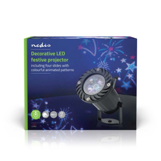 Nedis Kerst projector | Nedis | 50 m² bereik (Timer, Binnen/Buiten, 4 dia's) CLPR2 K151000690 - 