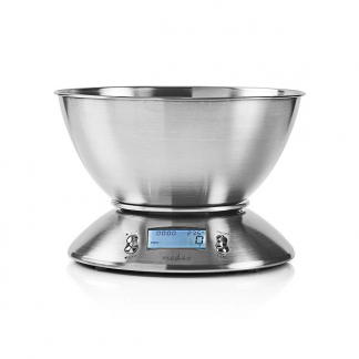 Nedis Keukenweegschaal | Nedis (Digitaal, Kom, Timer, Thermometer) KASC111SI K170407252 - 1