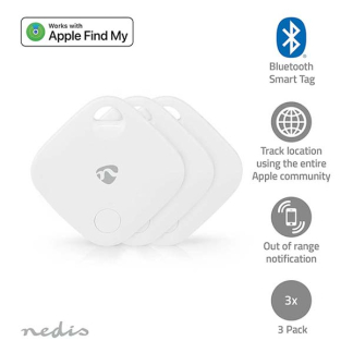 Nedis Key finder | Nedis SmartLife | 3 stuks (Tot 40 meter, Bluetooth) BTTAG10WT3 K170407332 - 6