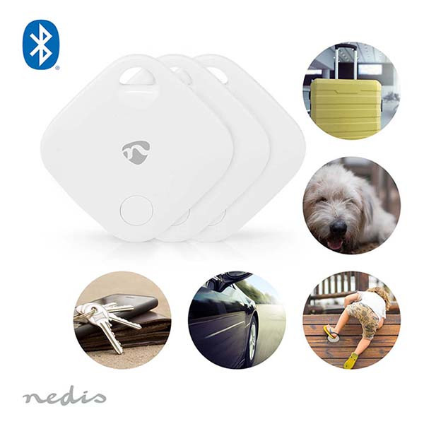 Nedis Key finder | Nedis SmartLife | 3 stuks (Tot 40 meter, Bluetooth) BTTAG10WT3 K170407332 - 9