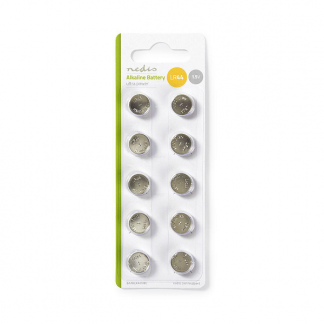 Nedis Knoopcel batterij LR44 | Nedis | 10 stuks (Alkaline, 1.5 V) BAAKLR4410BL K105005214 - 1