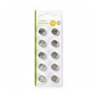 Nedis Knoopcel batterij LR44 | Nedis | 10 stuks (Alkaline, 1.5 V) BAAKLR4410BL K105005214 Nedis Knoopcel batterij LR44 | Nedis | 10 stuks (Alkaline, 1.5 V) BAAKLR4410BL K105005214