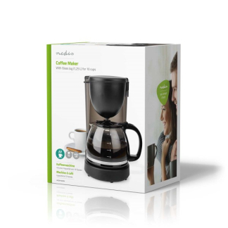 Nedis Koffiezetapparaat | Nedis (10-Kops, Automatische uitschakeling, Antidruppelfunctie, Herbruikbaar filter, Zwart) KACM150EBK K170108122 - 4