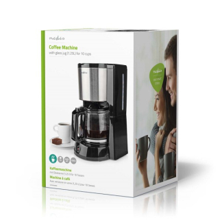 Nedis Koffiezetapparaat | Nedis (12-Kops, Automatische uitschakeling, Antidruppelfunctie, Herbruikbaar filter, ABS) KACM260EBK K170108125 - 6