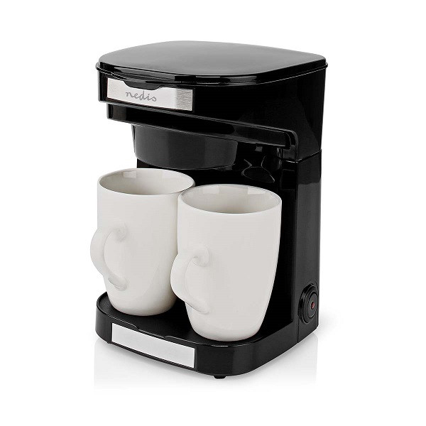 Beheer Sluiting Hoorzitting Koffiezetapparaat | Nedis (2-Kops, Herbruikbaar filter, Incl. kopjes)