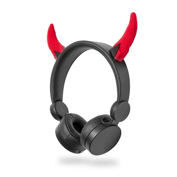 Nedis Koptelefoon Duivel | Nedis (Bedraad, Audiokabel 120 cm, Jack 3.5 mm) HPWD4000BK K070501156 - 1