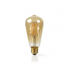 Nedis LED Wifi lamp E27 | Edison | Nedis SmartLife (5W, 500lm, 2200K, Dimbaar) WIFILF10GDST64 K170202641