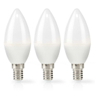 Nedis LED lamp E14 | Kaars | Nedis | 3 stuks (2.8W, 250lm, 2700K) LBE14C351P3 K170203710