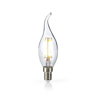 Nedis LED lamp E14 | Kaars met punt | Nedis (4.8W, 470lm, 2700K, Dimbaar) LEDBFE14CANFT2 K150204104 - 