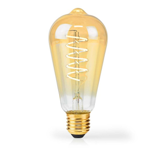 Nedis LED lamp E27 | Edison | Nedis (3.8W, 250lm, 2100K, Dimbaar) LBDE27ST64GD2 K170203709 - 