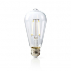 Nedis LED lamp E27 | Edison | Nedis (4.4W, 470lm, 2700K) LEDBFE27ST64 K150204127