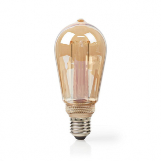 Nedis LED lamp E27 | Edison | Nedis (4W, 120lm, 1800K, Dimbaar, Goud) LBRDE27ST64AR K150204372 - 