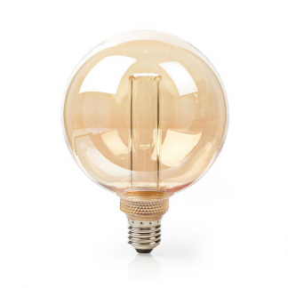 Nedis LED lamp E27 | Globe | Nedis (4W, 120lm, 1800K, Dimbaar, Goud) LBRDE27G125AR K150204370 - 